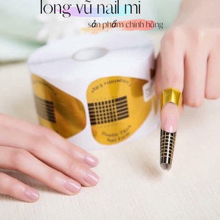 Phom giấy đắp gel nối móng 500 miếng