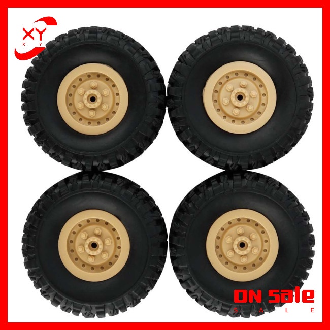 Bộ 4 Bánh Xe Cho Xe Tải Quân Đội 1/16 WPL B14 C24 FY001 FY002 FY003