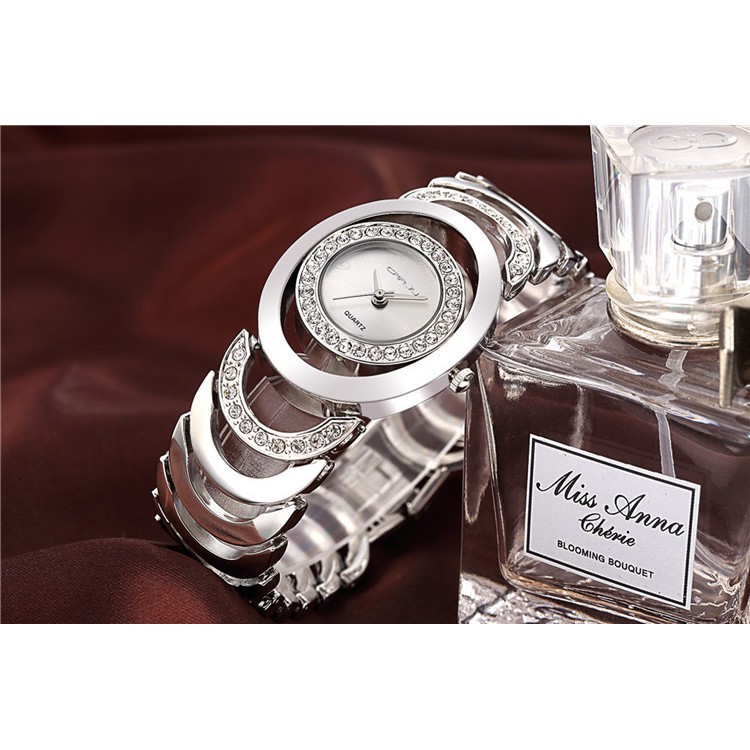 ĐỒNG HỒ NỮ CRRJU 2201 DÂY THÉP CAO CẤP, MẶT TRÒN ĐÍNH ĐÁ, KIỂU DÁNG HIỆN ĐẠI, THỜI TRANG THỜI THƯỢNG Bán lẻ giá sỉ