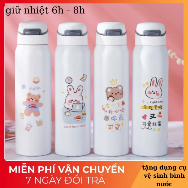 Bình giữ nhiệt 500ml chất liệu inox 304 kèm quà tặng | BigBuy360 - bigbuy360.vn