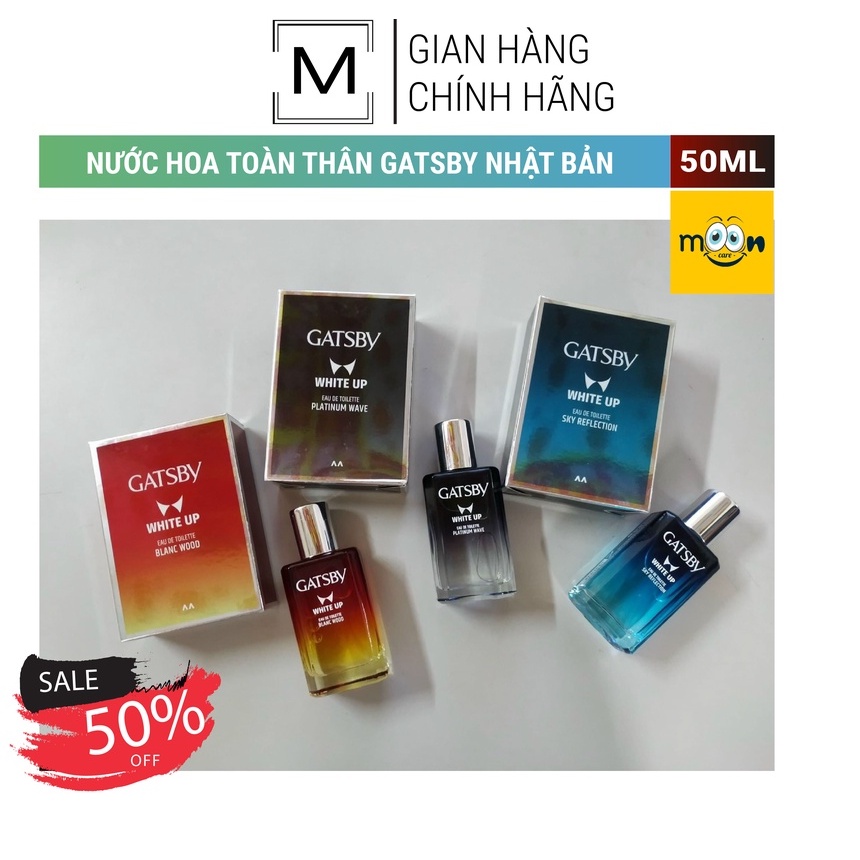 Nước hoa White up Gatsby Nhật Bản - Hương thơm quyến rũ 50ml