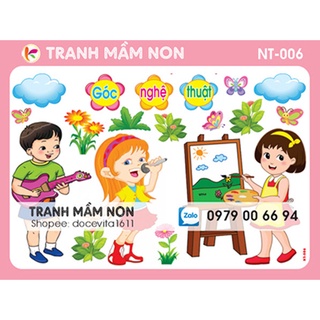 Decal mầm non - góc nghệ thuật nt-006