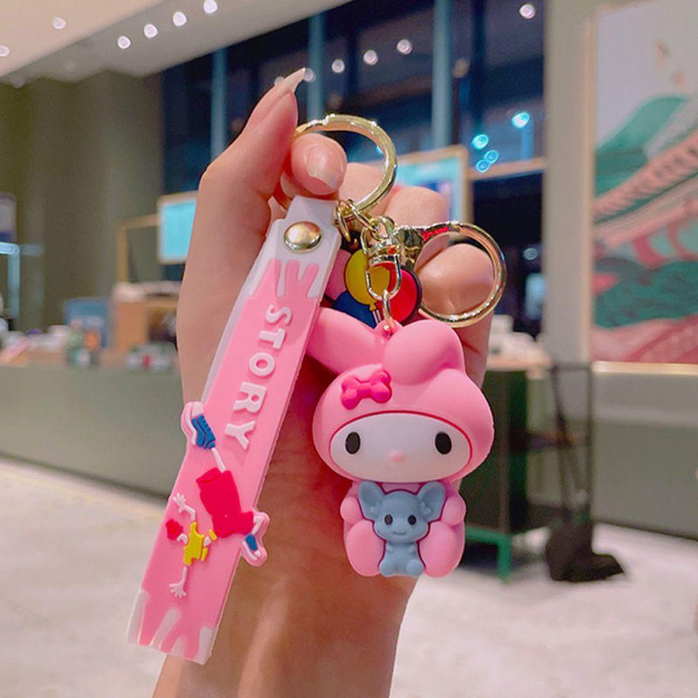 Giá Đỡ Chìa Khóa Hình Chó Kuromi Cinnamoroll Pudding Đáng Yêu