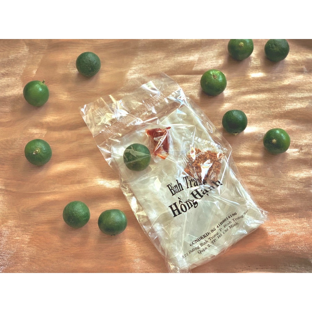 Combo 20 bịch Bánh tráng sate muối tắc Hồng Hạnh ( Tắc Sate Thơm Ngon Bao Cay Bao Ngon )