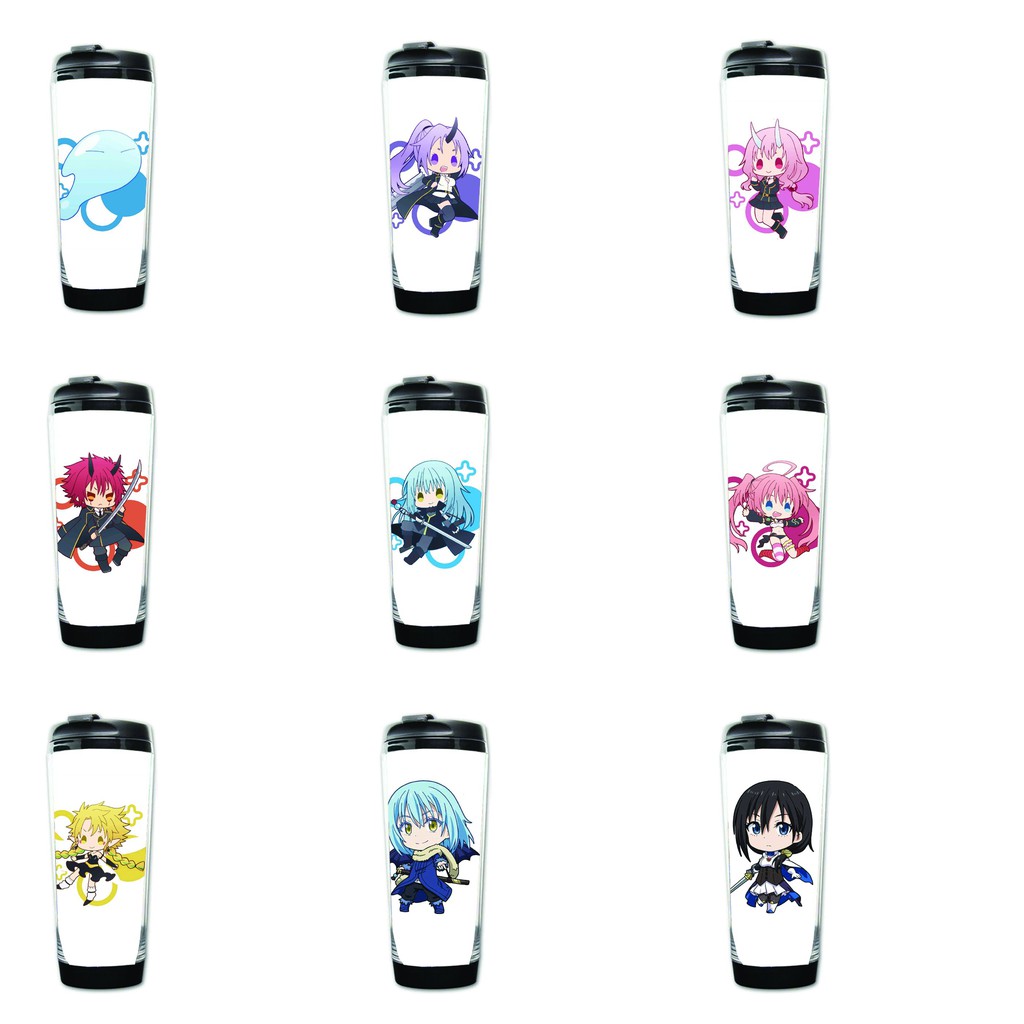 Bình nhựa đựng nước in hình  CHUYỂN SINH THÀNH SLIME anime chibi tiện lợi dễ thương xinh xắn