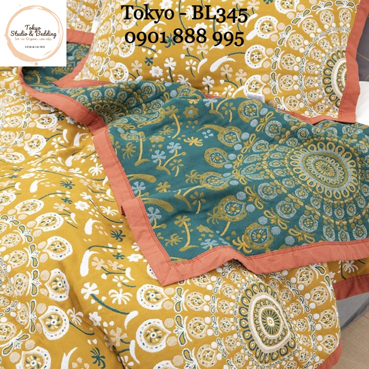 S90_Chăn Xô Organic Cotton Dòng Cao Cấp