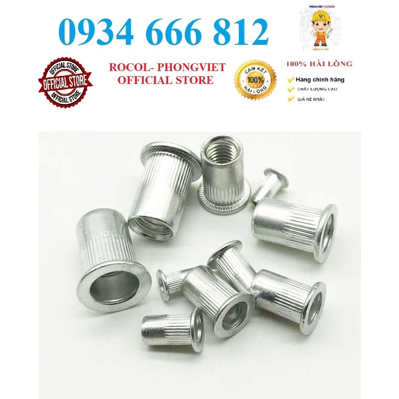 Ốc tán rút nhôm M4,M5,M6,M8