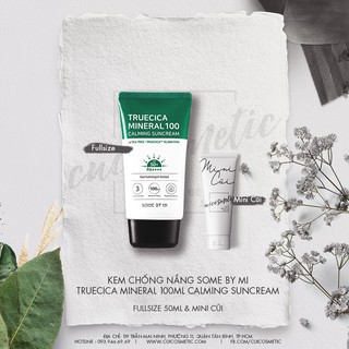 KEM CHỐNG NẮNG TRÀM TRÀ SOME BY MI TRUECICA MINERAL 100 CALMING SUNCREAM