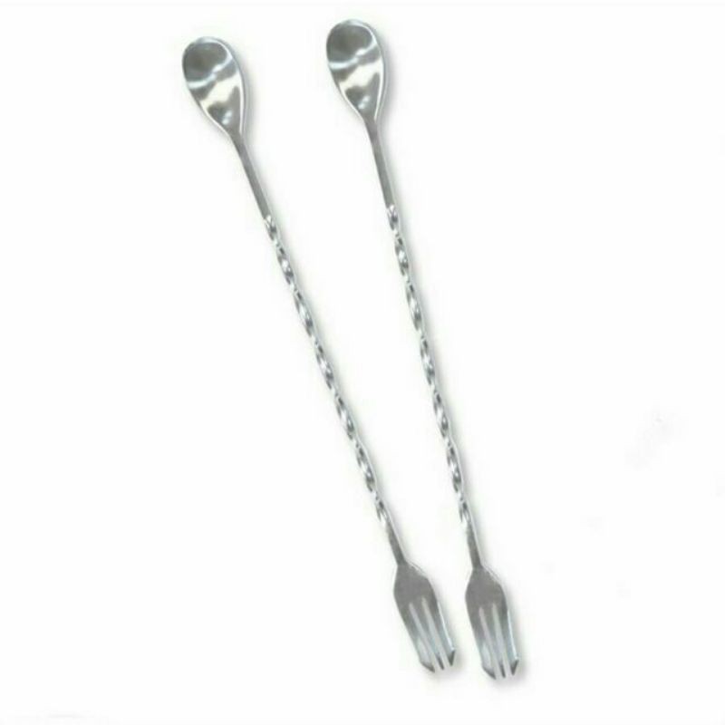 Thìa pha chế inox 2 đầu, thìa bar 2 đầu pha chế chuyên nghiệp