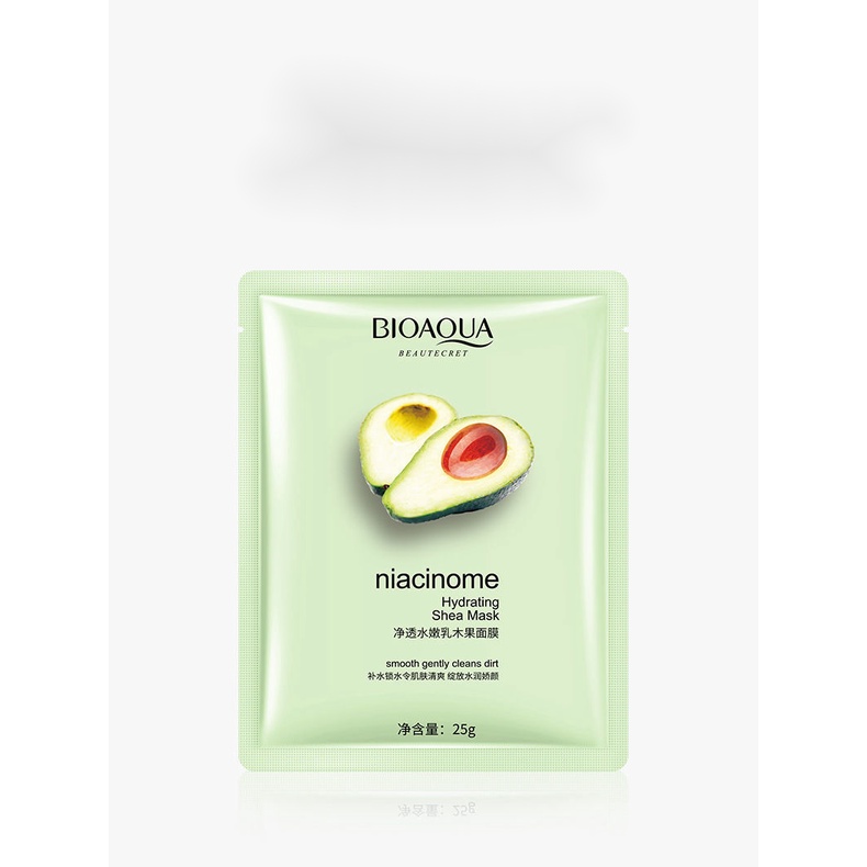 [Hàng mới về] Mặt nạ chiết xuất quả bơ Bioaqua dưỡng ẩm làm trắng sáng da điều dầu chống nhăn se khít lỗ chân lông | BigBuy360 - bigbuy360.vn
