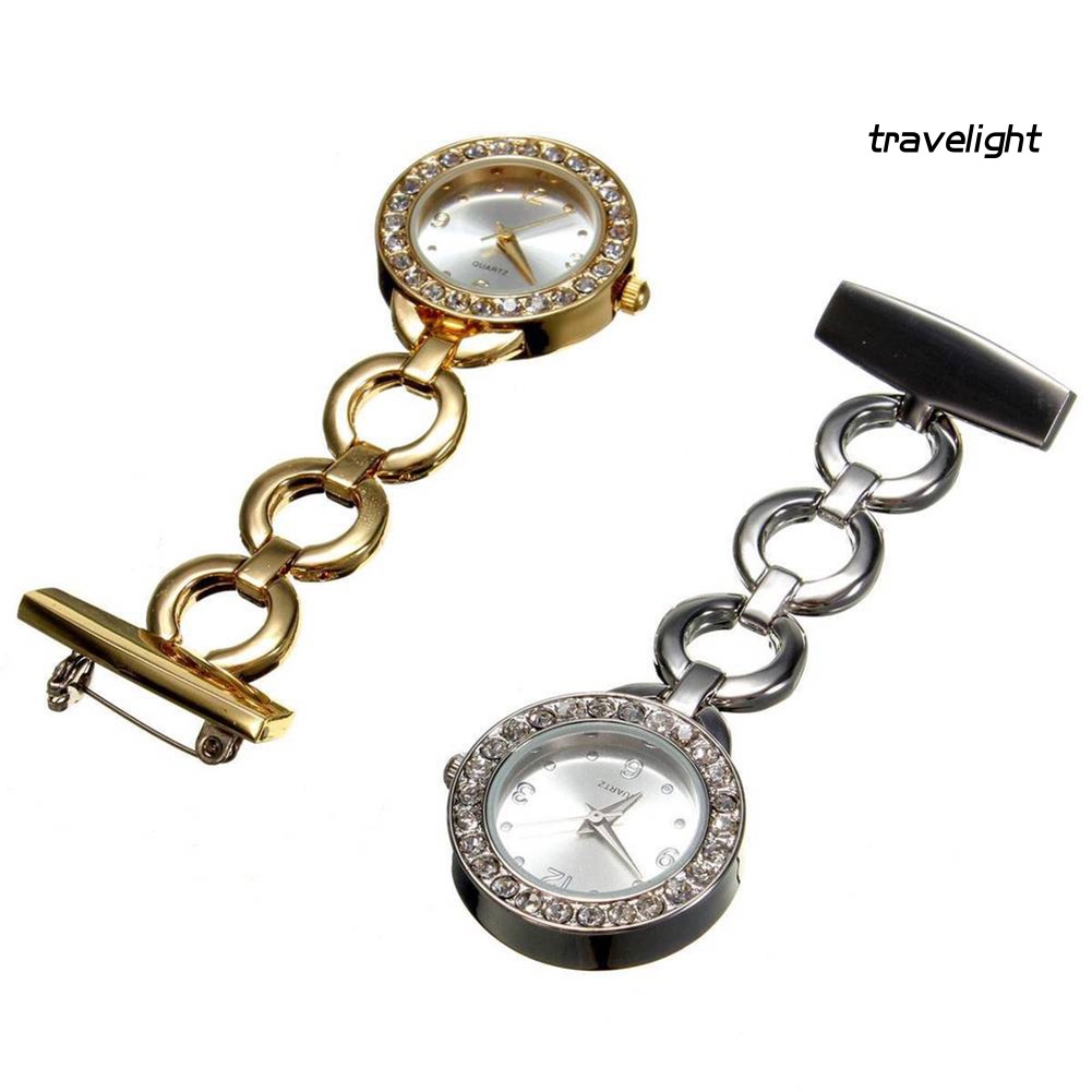 Đồng Hồ Quả Quýt Tròn Đính Đá Sang Trọng