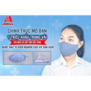 Khẩu trang tinh thể muối và hấp tinh dầu tràm