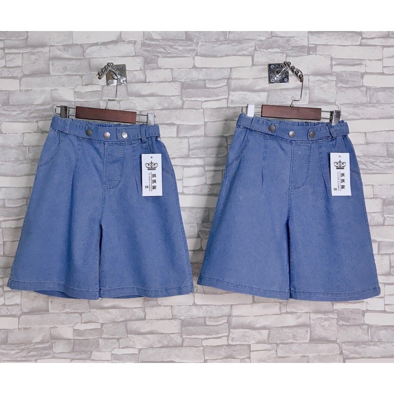 quần ống rộng bé gái jean mềm mịn mặc đôi cho mẹ và bé 10-54kg