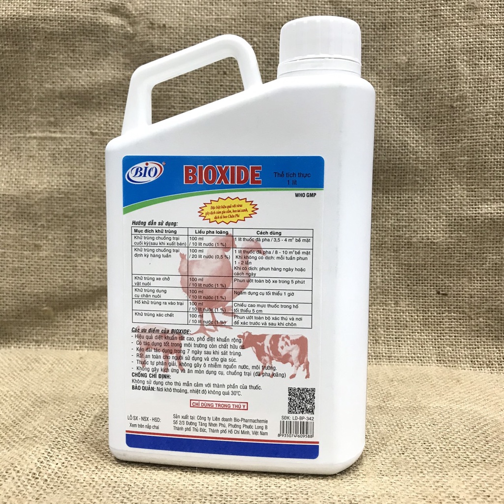 BIOXIDE- Sát Trùng Chuồng Trại Phổ Rộng ,An Toàn & Hiệu Quả