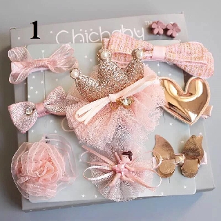 Set hộp 10c kẹp tóc Chicbaby