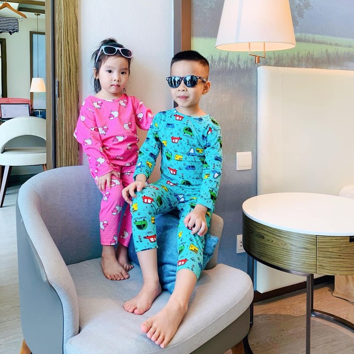 Bộ thun cotton thu Đông cho bé/ quần áo trẻ em giá sỉ