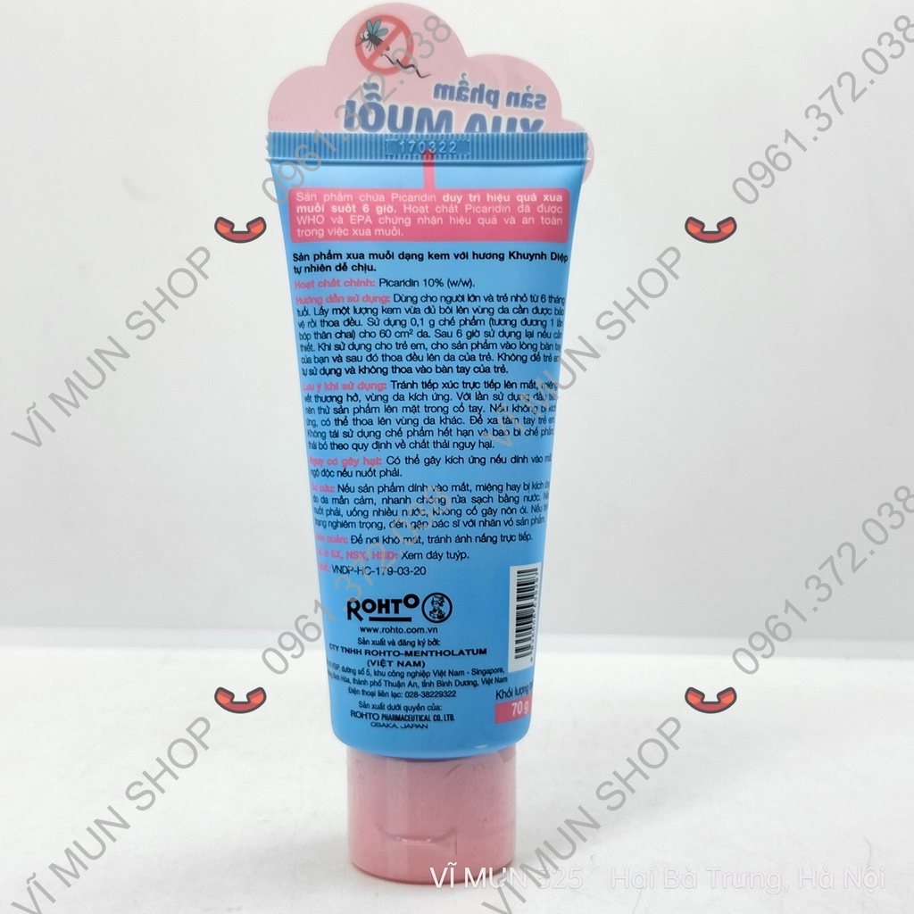 MENTHOLATUM REMOS sản phẩm sử dụng hàng ngày xua muỗi hiệu quả suốt 10 giờ