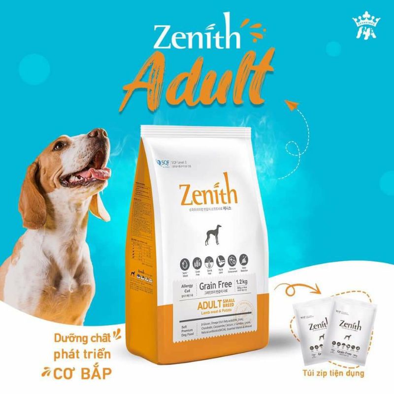 Hạt mềm Zenith cho chó nhỏ và chó trưởng thành Gói 1.2kg