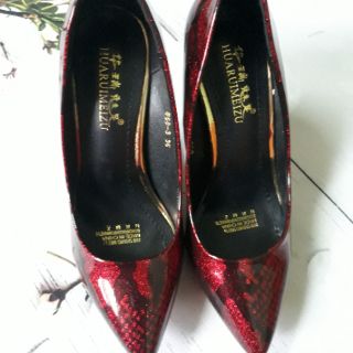 [folow shop mua giày 9k 12h ngày 15.1]giày cao gót vân rắn