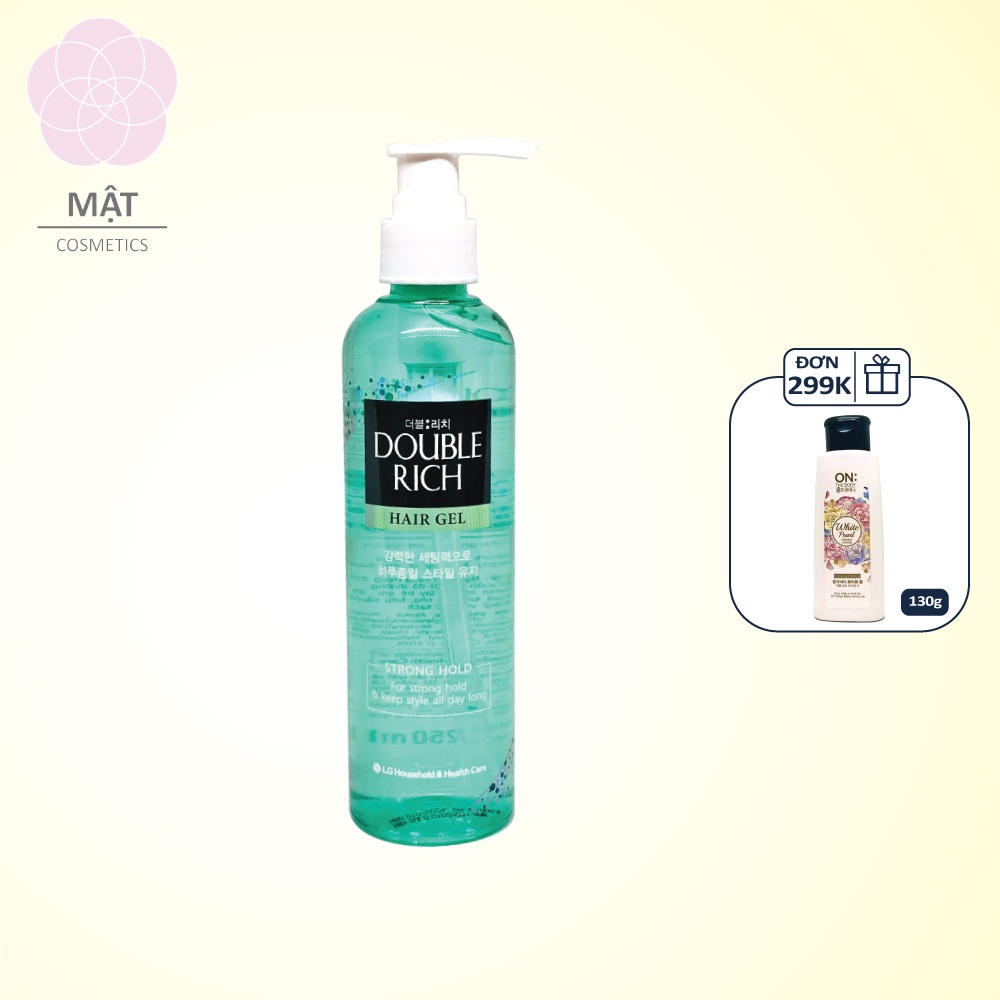 Gel vuốt tóc Double Rich tạo kiểu và giữ nếp mạnh 250ml