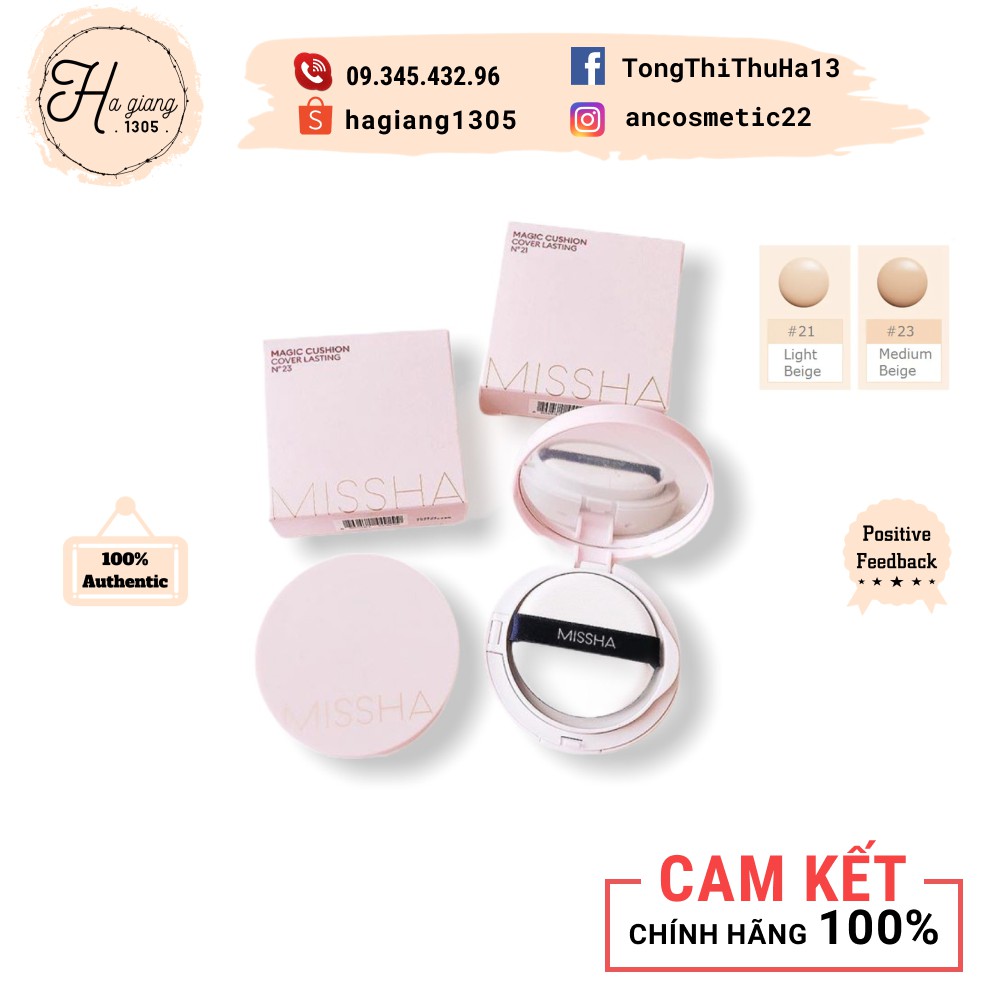 [FREESHIP XTRA] Phấn nước Missha M Magic Cushion Cover Lasting SPF50+ PA+++