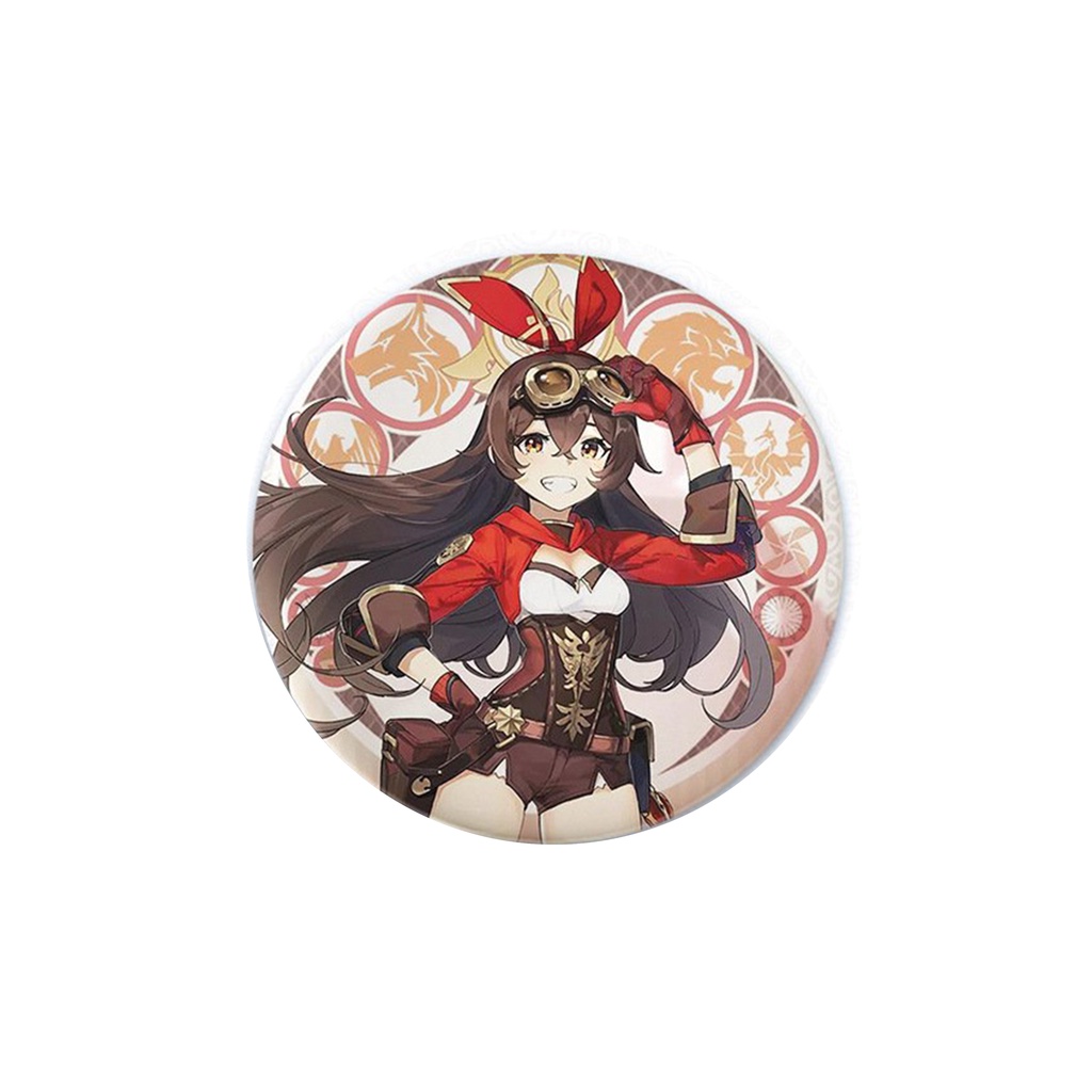 (LT) Huy hiệu cài áo IN HÌNH Genshin Impact game chibi độc đáo