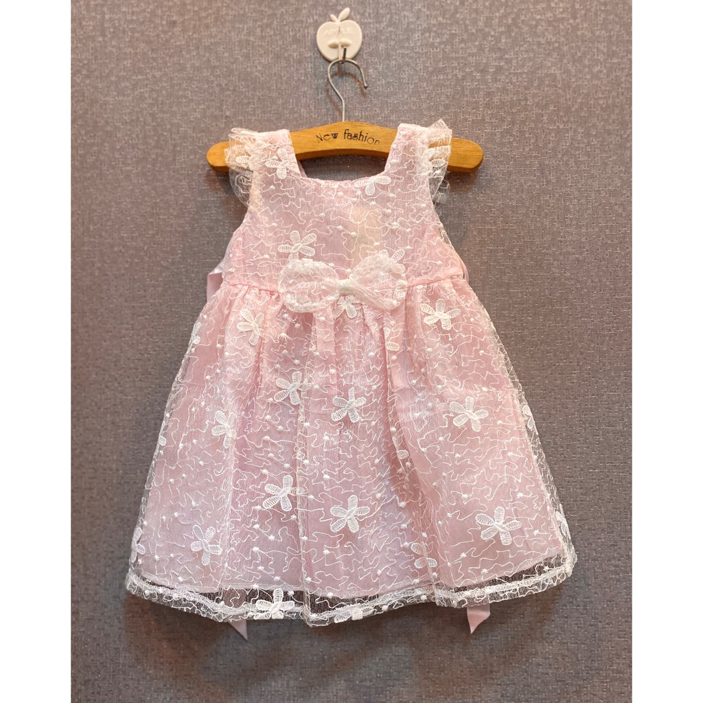 Váy công chúa bé gái vải thêu mềm nhẹ D586
