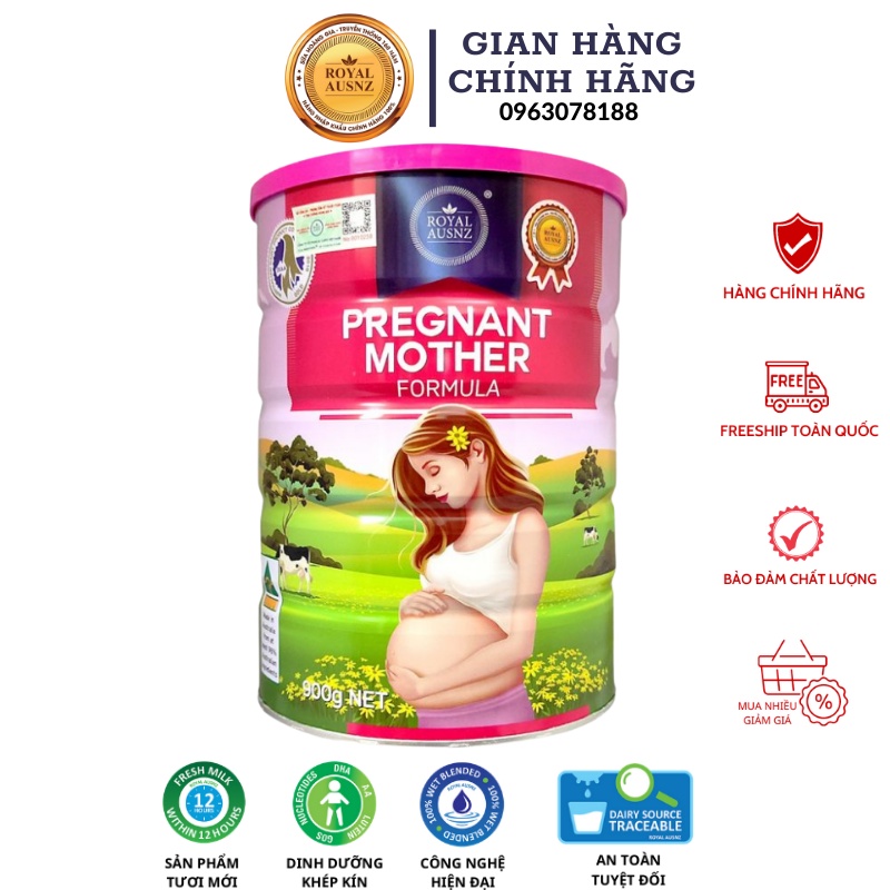 [FreeShip]Sữa bầu Hoàng Gia Úc Royal Ausnz Pregnant Mother Formula 900g DATE 2025