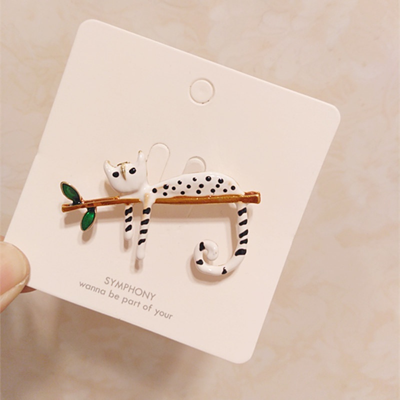 Ghim Cài Áo Kim Loại Hình Mèo Dễ Thương