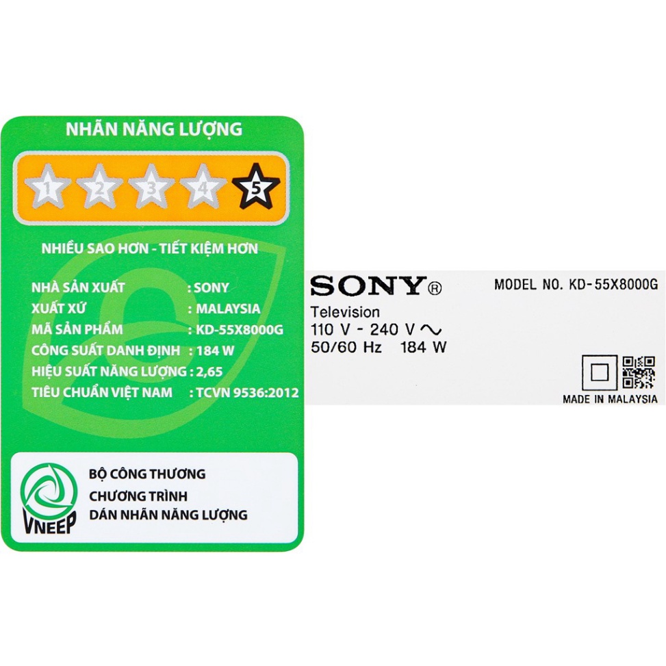 Android Tivi Sony 4K 55 inch KD-55X8000G Full (Nguyên seal ) | BigBuy360 - bigbuy360.vn