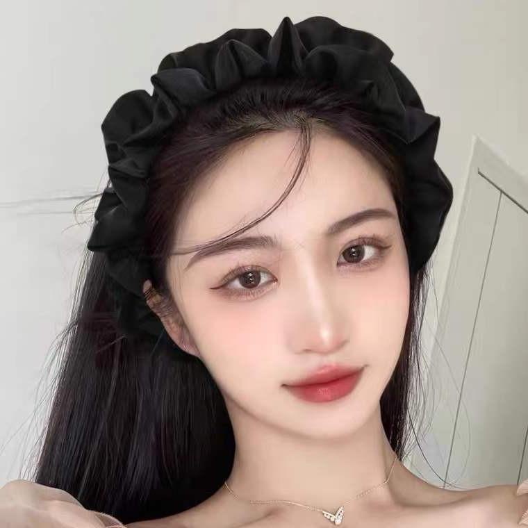 Băng Đô Rửa Mặt Phong Cách Song Zhiya Bản Rộng Gấp Lại Được Phong Cách Hàn Quốc Cho Nữ