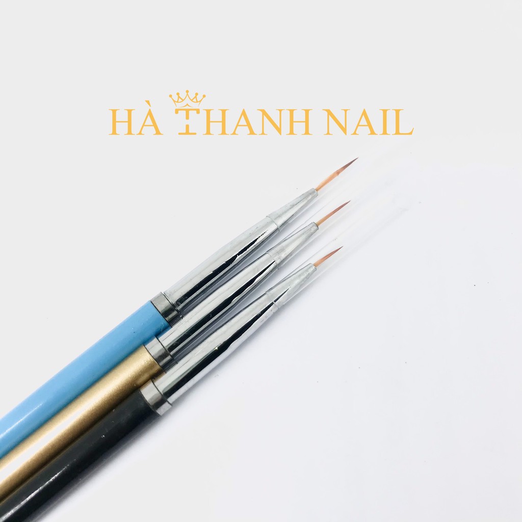 Cọ Nét Cán Gỗ Bộ 3 Cây [ Nail Brush ]