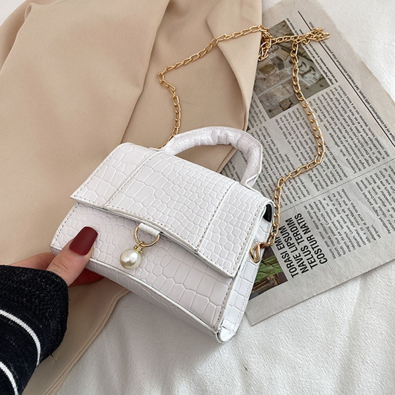 Túi Xách Da PU Màu Trơn Phong Cách Retro Thời Trang Cho Nữ