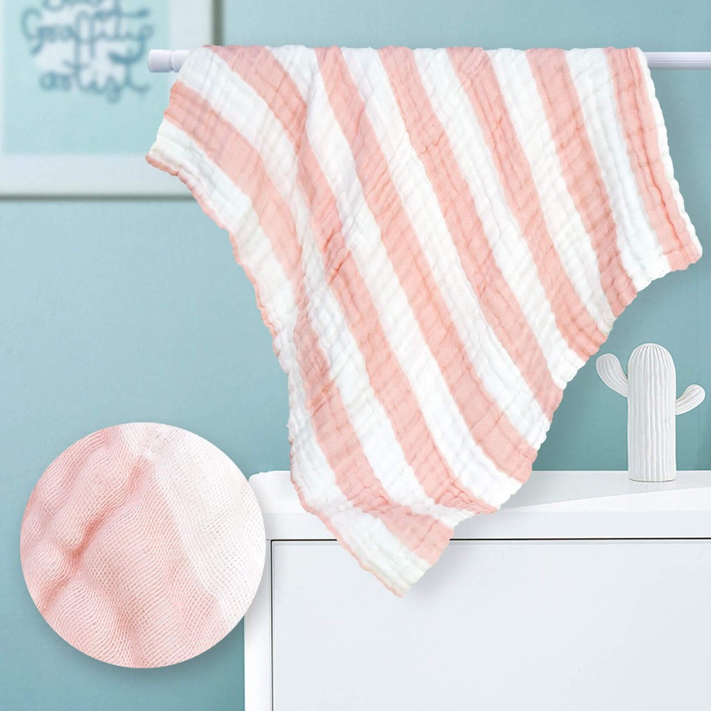 [Mã LTBAUAB6 giảm 7% đơn 99K] Khăn Tắm Đa Năng Cho Bé Sơ Sinh Goodmama SET 2 Chiếc 68*70 Vải Cotton Muslin