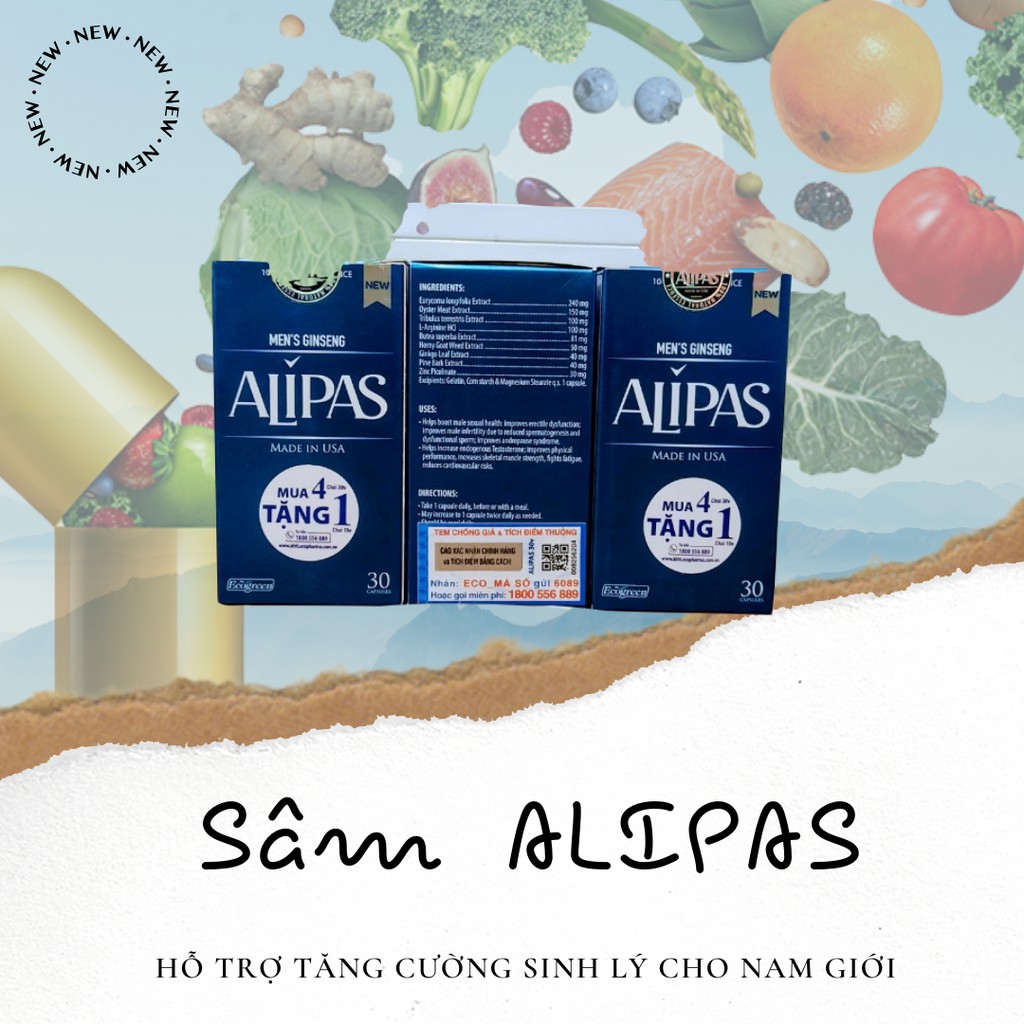 SÂM ALIPAS Hỗ Trợ Cải Thiện Và Tăng Cường Sinh Lý Nam