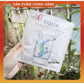 HỘP 10 MIẾNG MẶT NẠ AMORE AQUA TRIPLE PLUS AMPOULE DƯỠNG TRẮNG DA