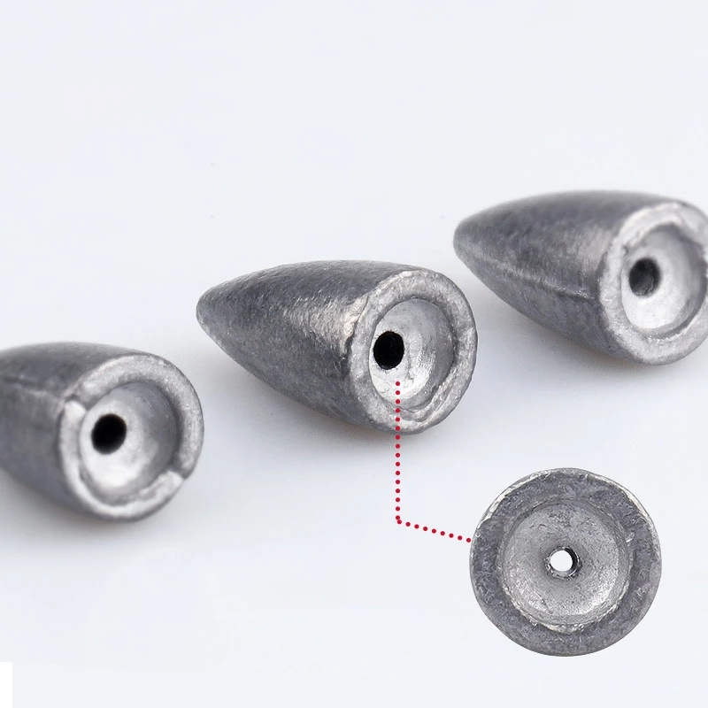 Chì hỗ trợ câu cá thiết kế hình viên đạn tiện dụng 2g 3.5g 5g 7g 10g 14g 20g tùy chọn