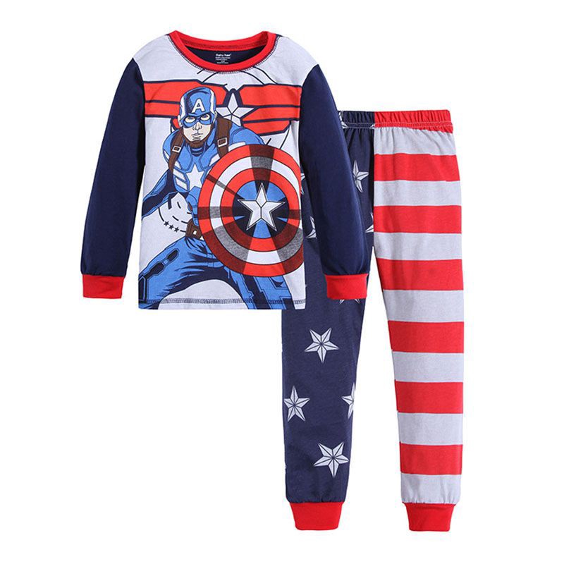 Kids Boys Clothing Tops Pants Superhero Iron Man Spiderman Captain America