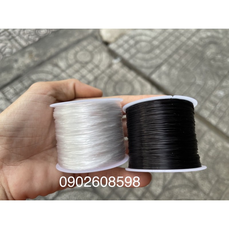 Cuộn dây chỉ tơ co giãn xỏ chuỗi vòng tay