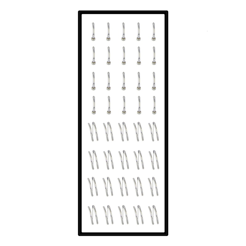 Set 40 Khuyên Mũi Xoắn Ốc Sang Trọng Không Gây Dị Ứng