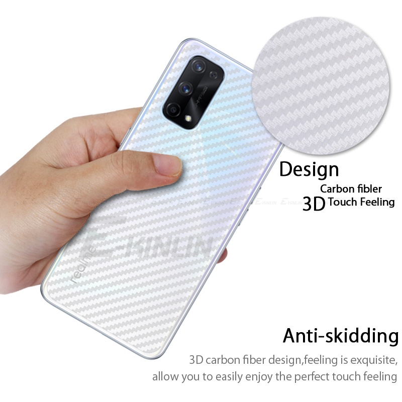 Set 5 Miếng Dán 3D Bằng Sợi Carbon Cho Realme X50 X7 Max X2 Pro X3 Super Zoom X50m Kính