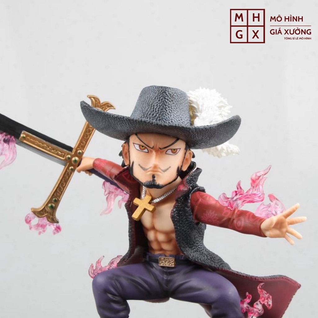 Mô hình One Piece Mihawk GK ' Mắt diều hâu &quot; cao 17cm hàng chất lượng cao , figure one piece , mô hình giá xưởng