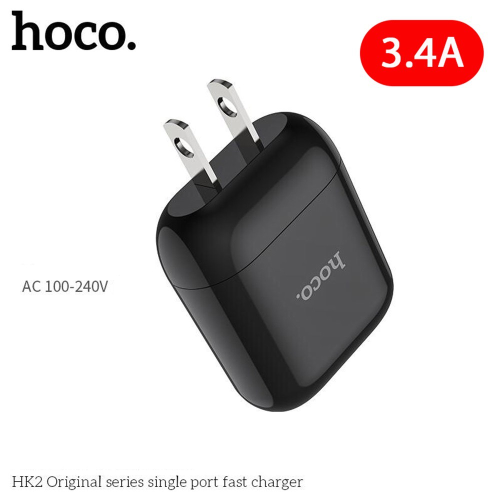 Cóc sạc 2 cổng HK2 plus Hoco