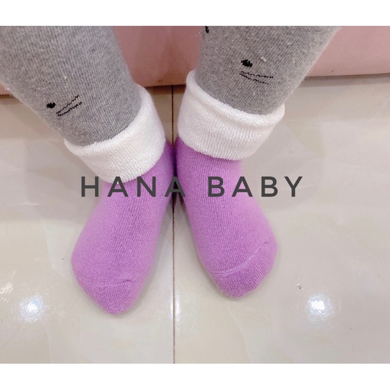 Set 4 tất lót lông dày cho bé