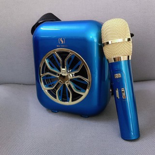 Loa bluetooth YS A20 hát karaoke tặng kèm 1 míc hát không dây