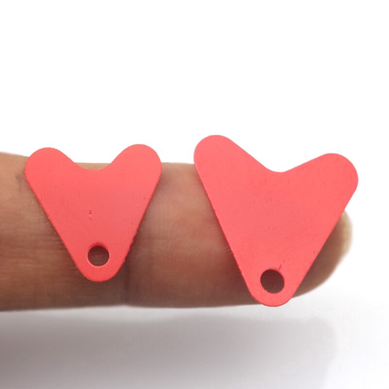 Set 100 Mồi Giả Nhử Cá Bằng Nhựa Đính Kim Sa Màu Đỏ