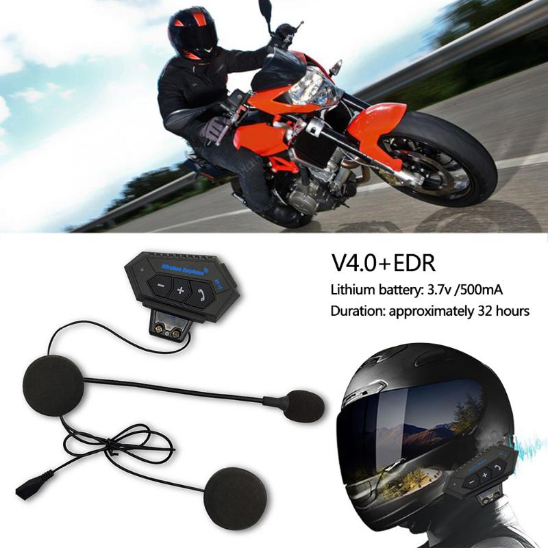 Mũ Bảo Hiểm Tai Nghe Bluetooth Tai Nghe Xe Máy V4.2 Bluetooth Intercom Motor Bike Tai Nghe Tiếng ồn Redu