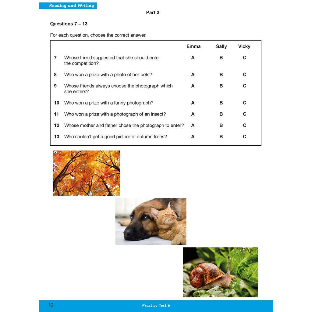 Sách - DTPbooks - A2 Key For Schools Practice Tests 6-10