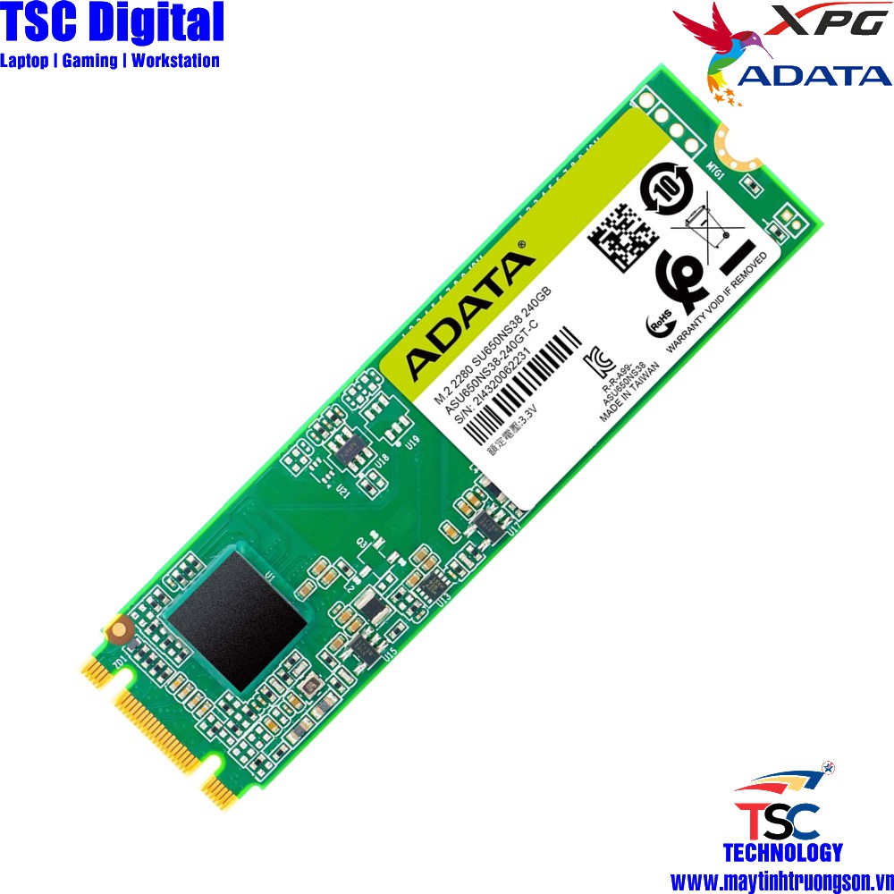 Ổ Cứng SSD ADATA Ultimate SU650 240GB M.2 2280 SATA 6Gb/s | NAND Flash 3D TLC