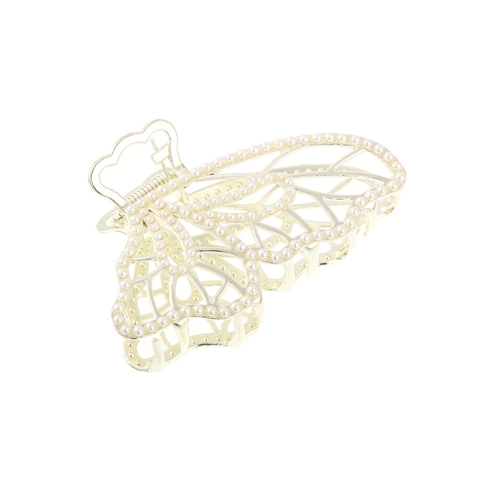 Kẹp tóc Haimeikang bằng kim loại hình bươm bướm đính đá thời trang